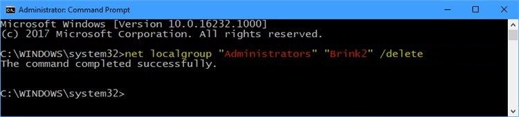 Open an elevated command prompt