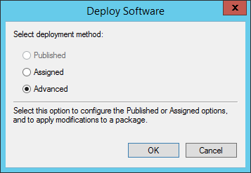 Step 6 Select deployment method