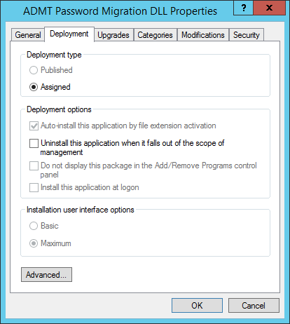 Step 7 Use default settings for deployment method