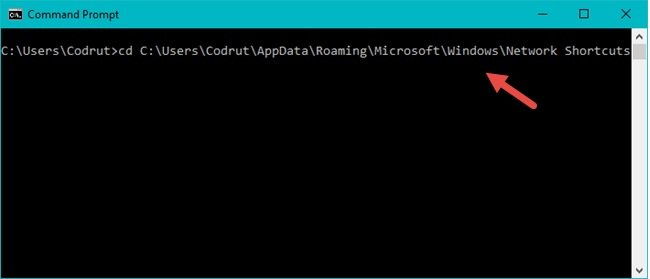 Use the Command Prompt to Remove a Network Location Mapping from Your Pc by Erasing Its Shortcut