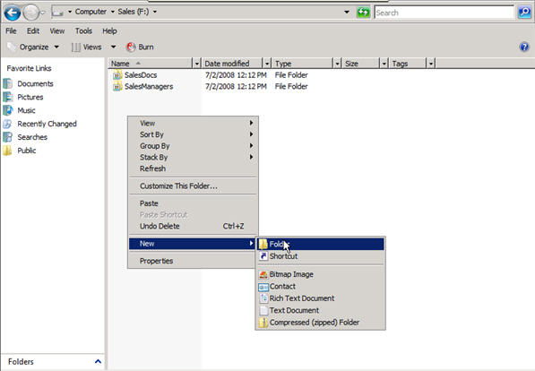 Step 1 to auto install exe file with GPO is to create a shared folder