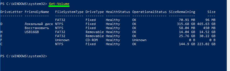 Get hard drive information powershell. Find out information about volumes on all disks