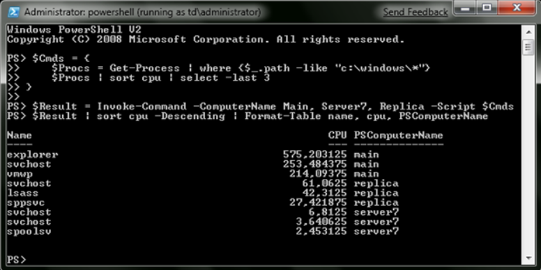 InvokeCommand invoke command
