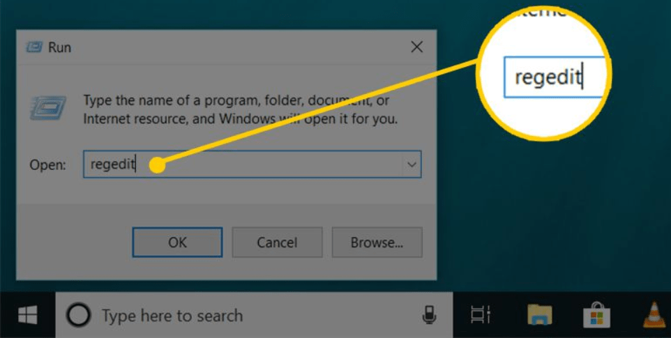 Open Registry Editor Window The next step to delete user profile is to Open Registry Editor Window