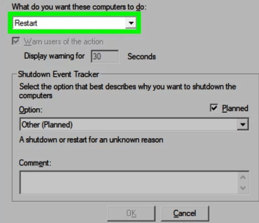 How to Restart Remote Computer on Windows Systems