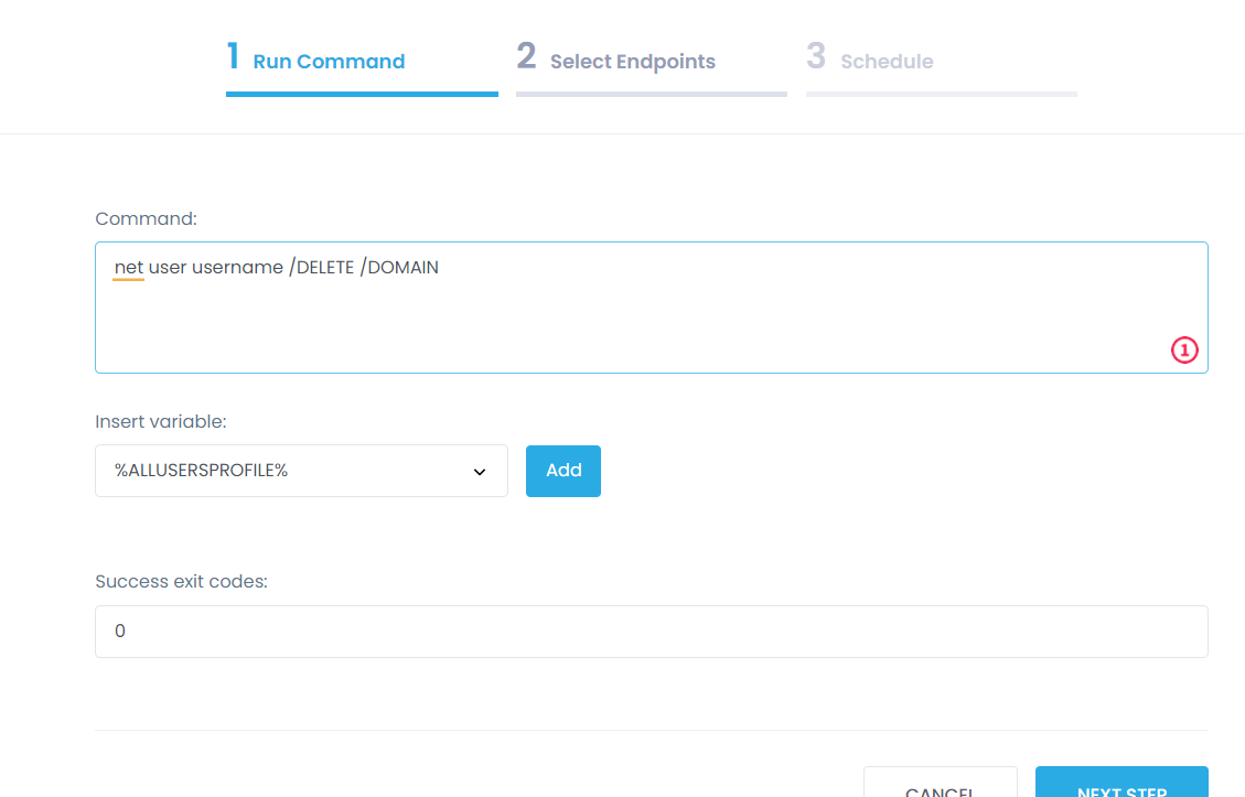 delete a domain user profile delete a domain user profile