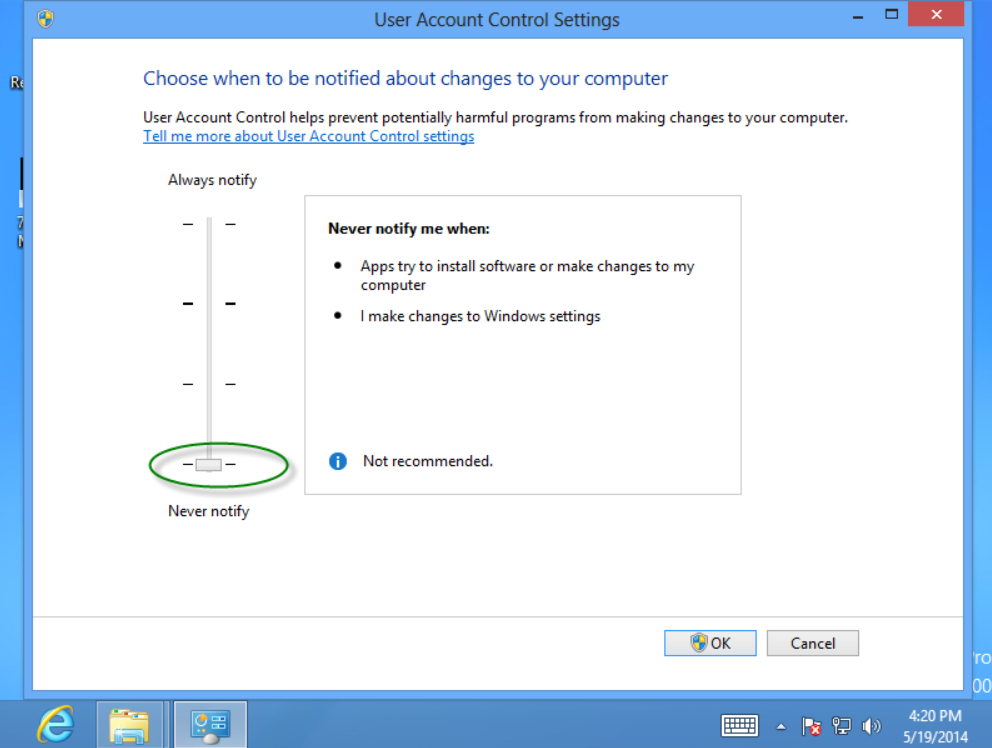 disable UAC Next step to Disable User Account Control is to disable UAC in registry