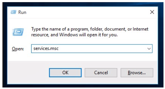 list of services Step 9 to fix trouble when Microsoft Windows Updates not working Is to Open services