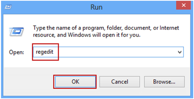 open the registry editor First step to Remove Startup Program is to open regedit