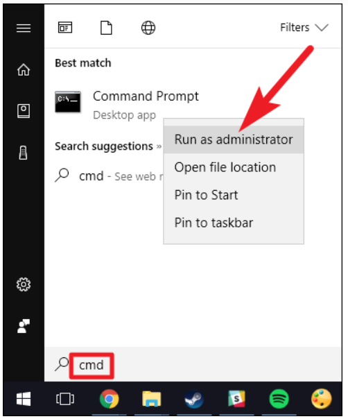 run cmd as admin run cmd as admin