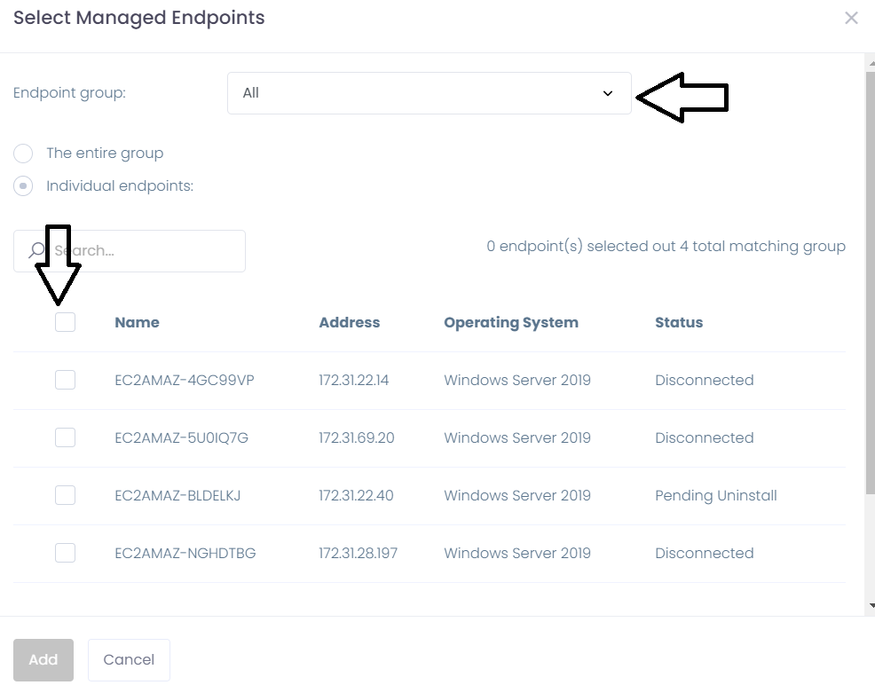select managed endpoints select managed endpoints kb