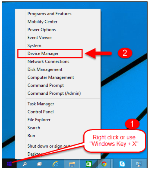 start Device Manager start Device Manager