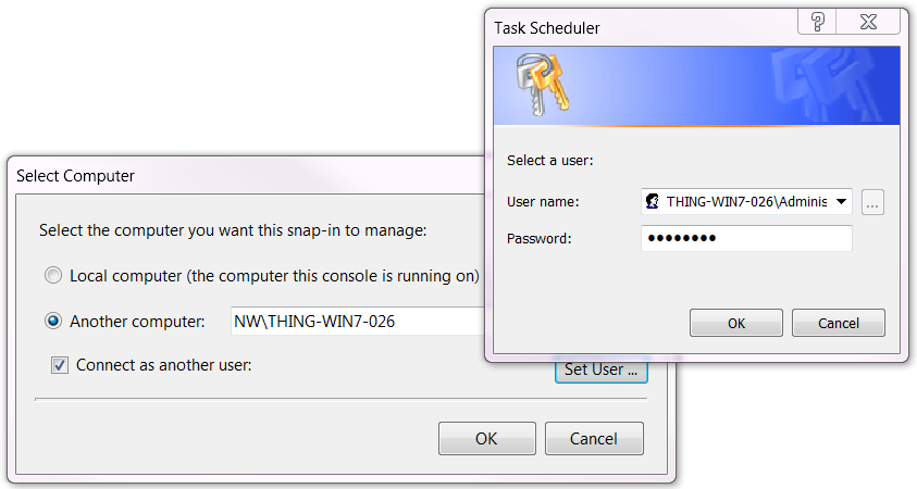 Select the Other computer Select the Another computer