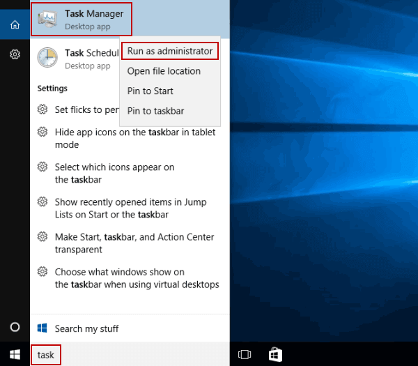 Step 1 to Kill Process is to open task manager
