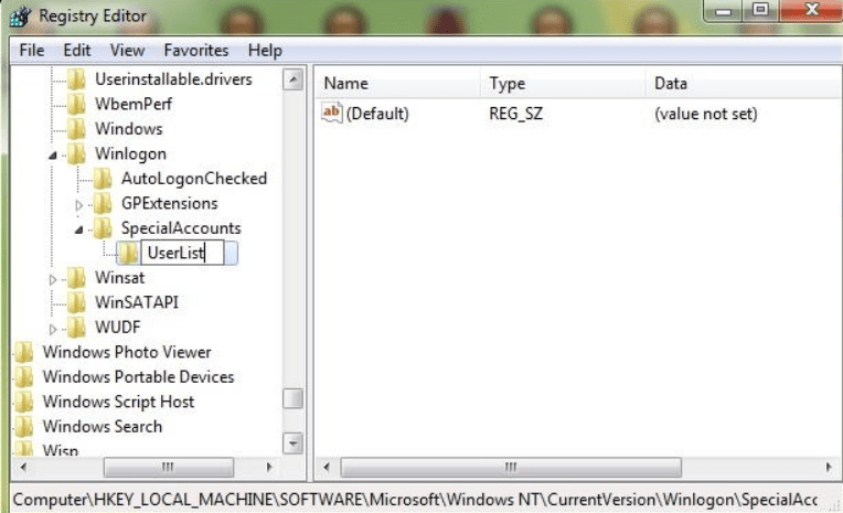 Create section UserList Create section UserList