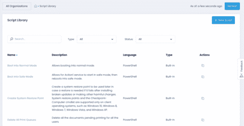 Script Library | Documentation | Action1 RMM