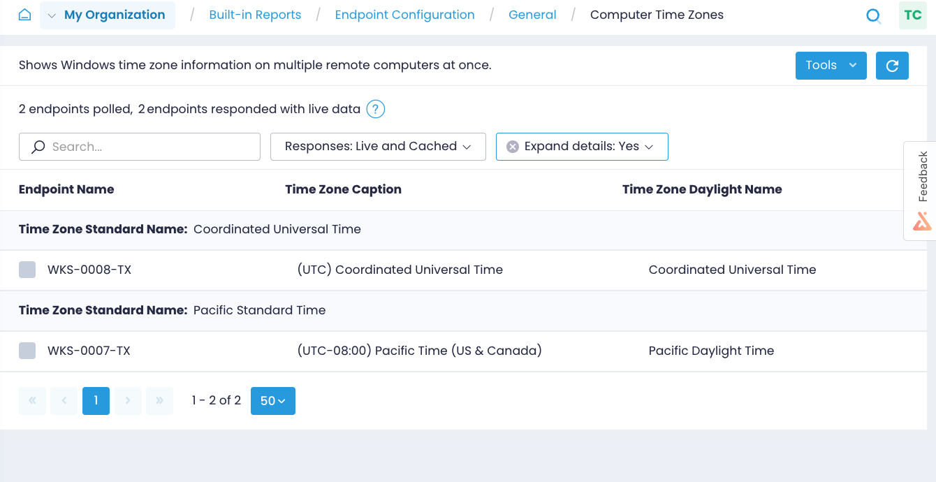 report-computer-time-zones Explore your endpoint configurations with Action1 reports