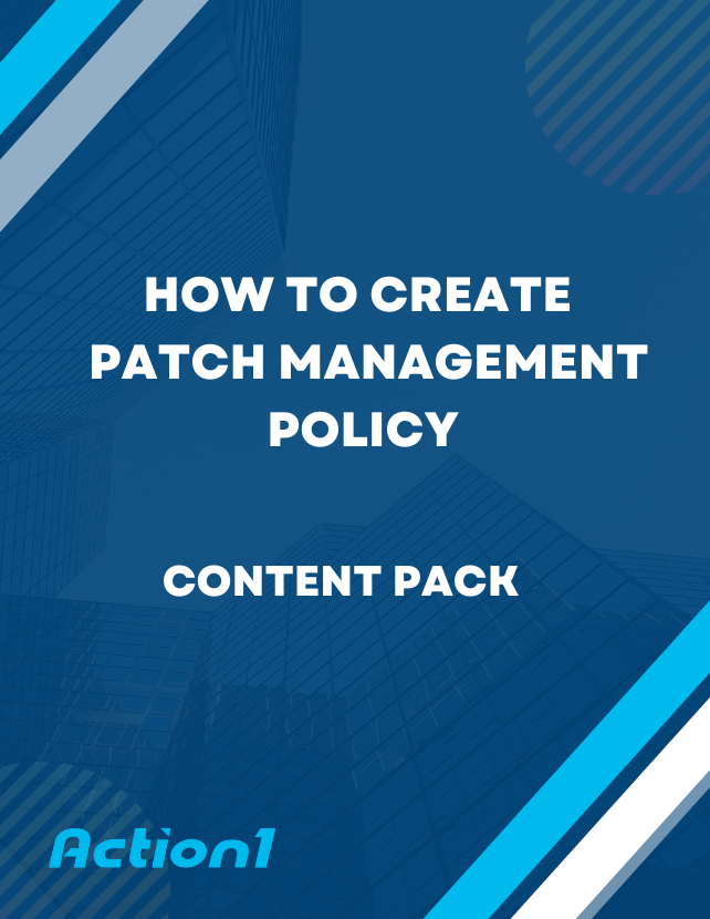 How to Create a Patch Management Policy Content Pack