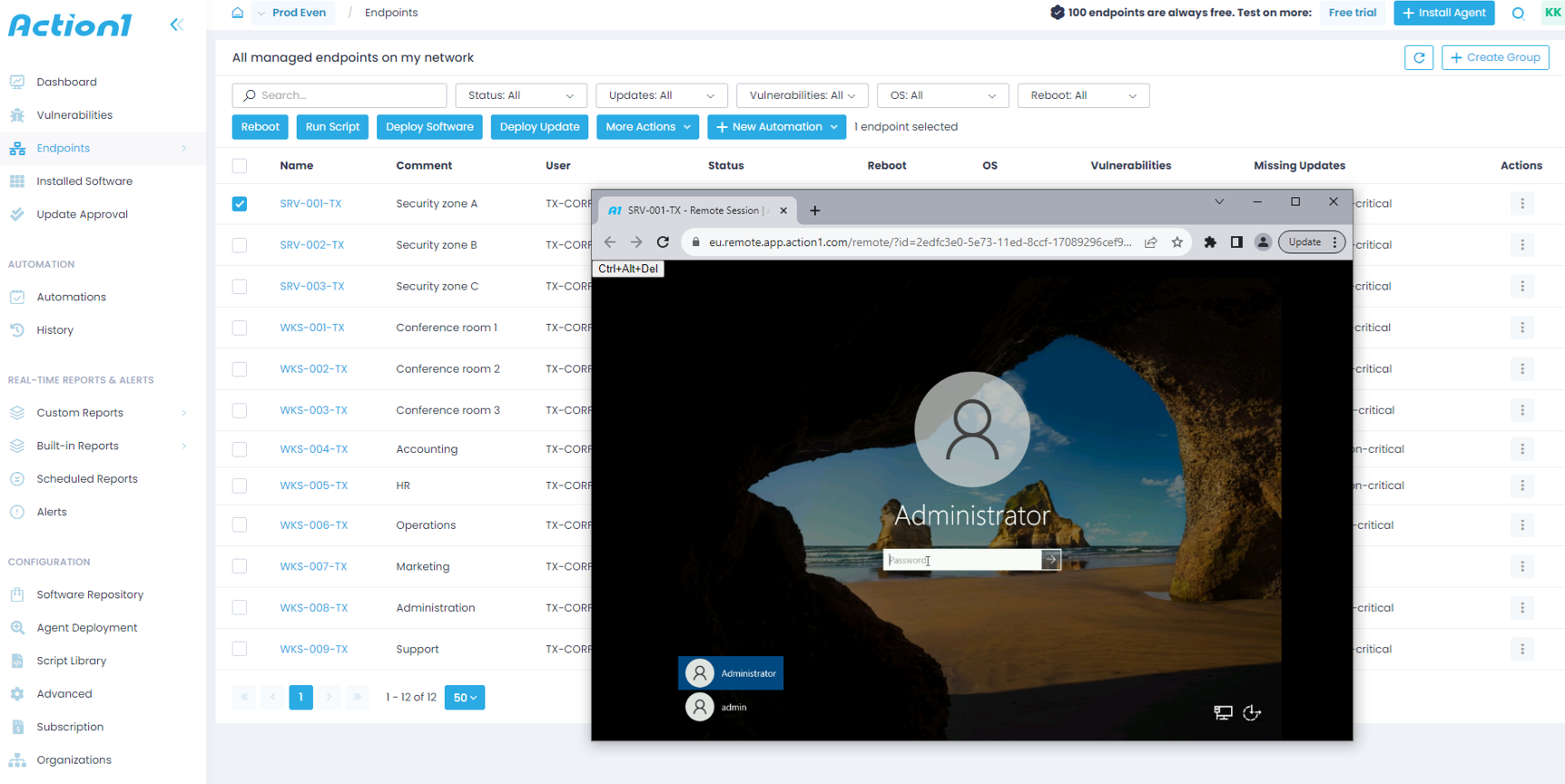 remote desktop 2 Starting a remote desktop session