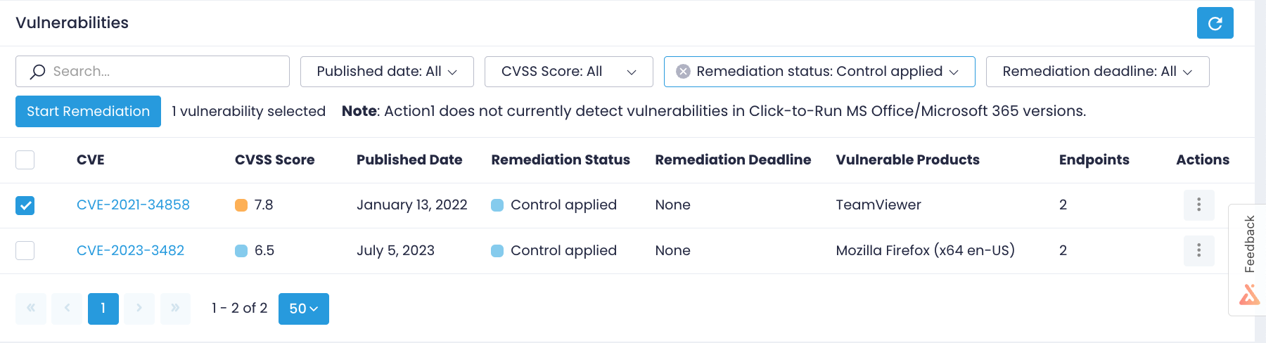 vulnerabilities-control-applied Applied controls