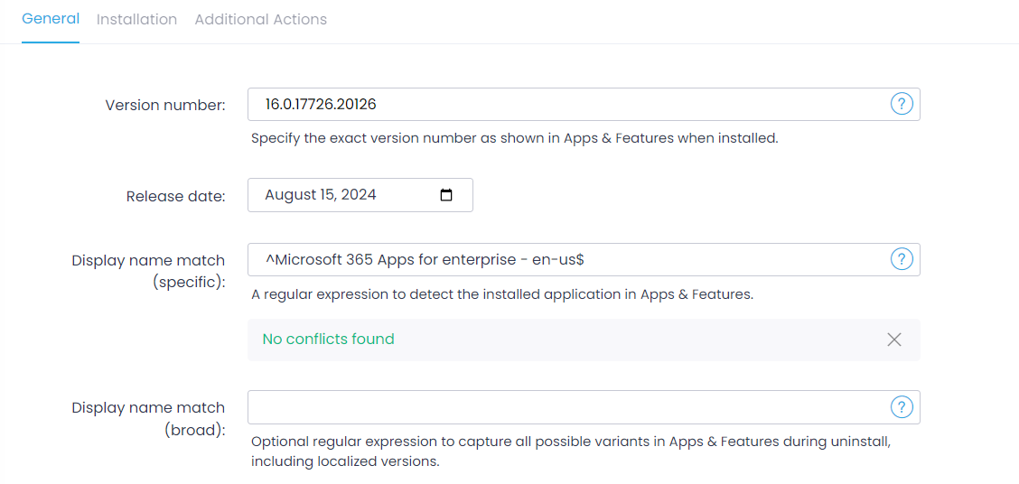 kb_6 Specify package version general properties.