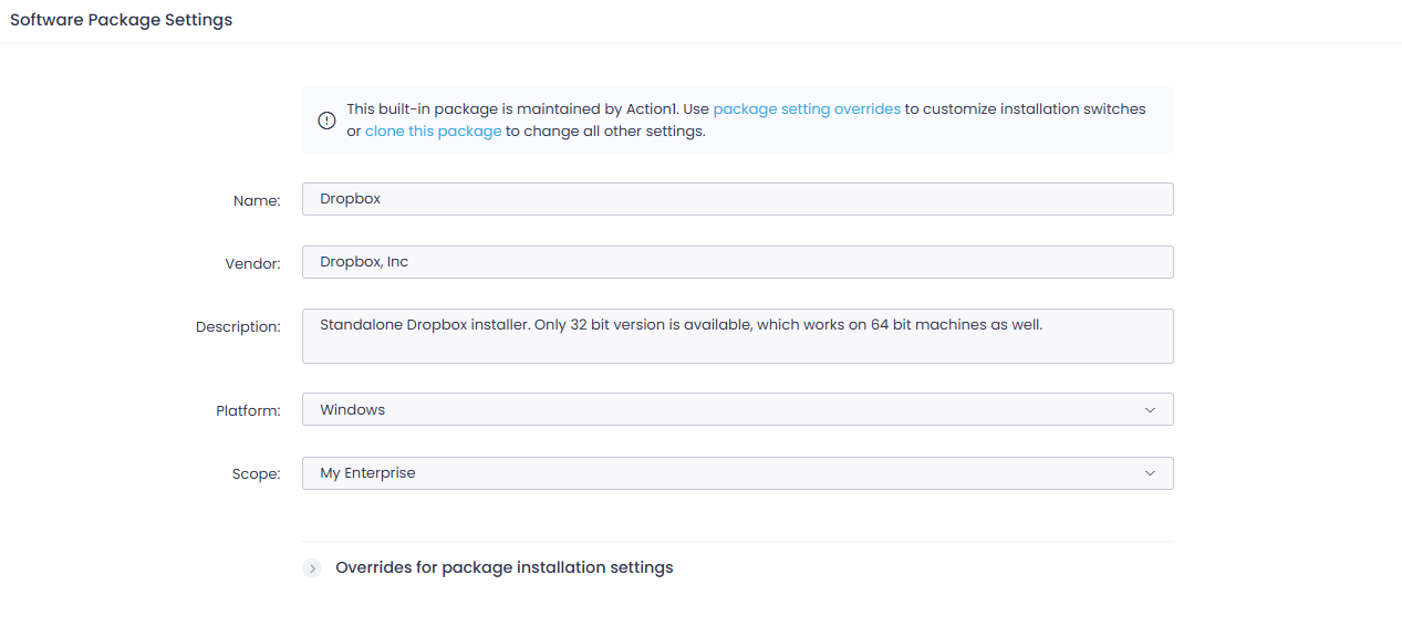 override - select package Select target architecture and Office 365 edition.