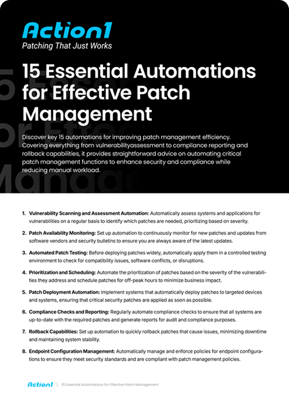 15 Essential Automations for Effective Patch Management