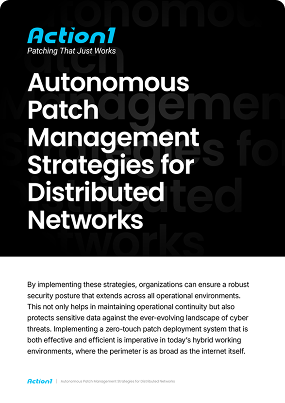 Autonomous Patch Management Strategies for Distributed Networks