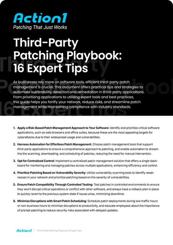Third-Party Patch Management Playbook: 16 Expert Tips