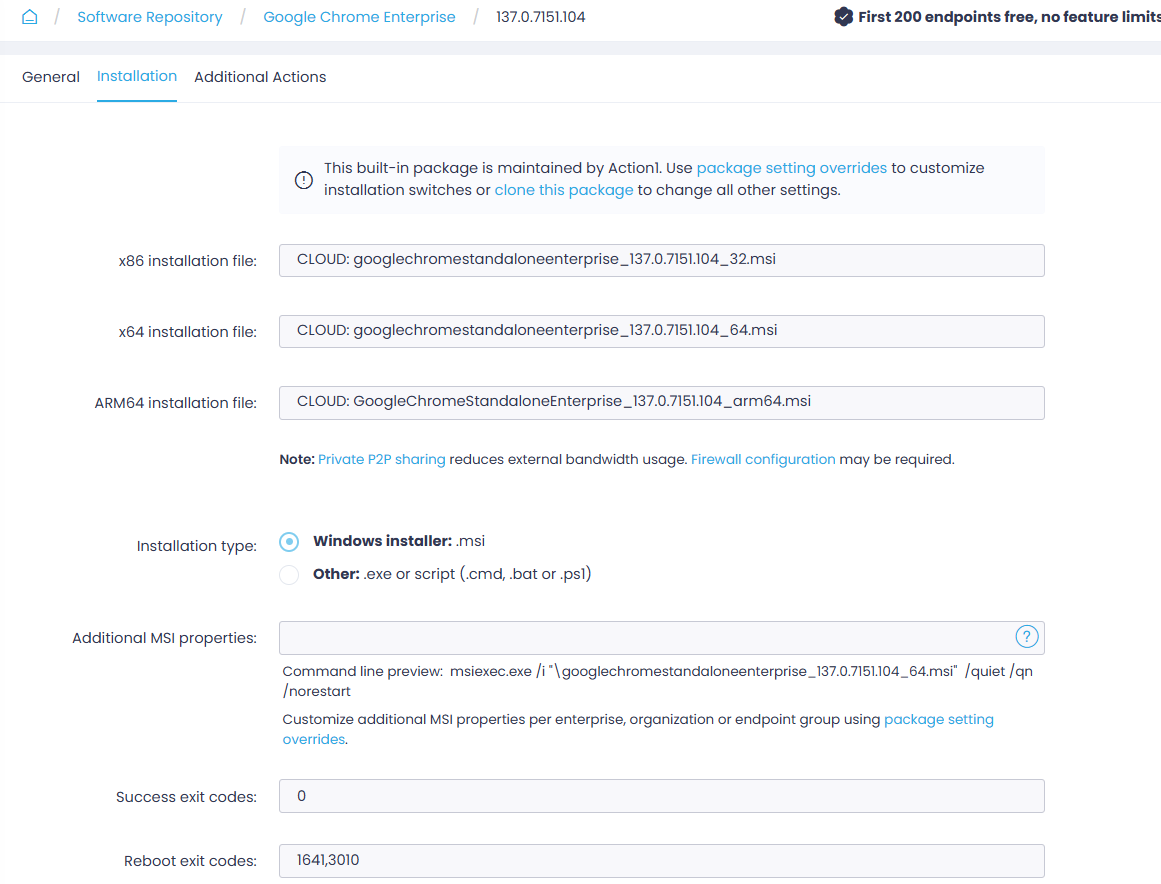 package-version-install-tab-new Programs and Features