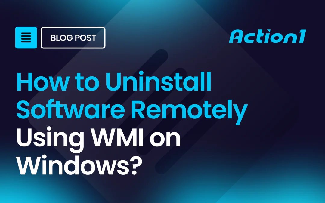 How to Uninstall Software Remotely Using WMI on Windows?