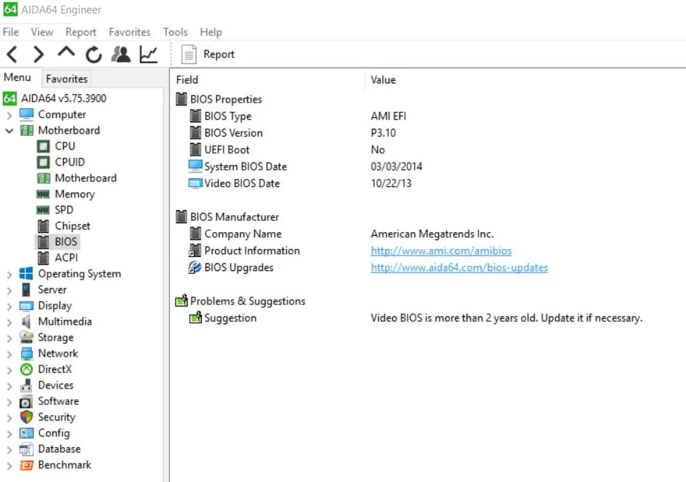 Step 3 to bios update is to use Aida