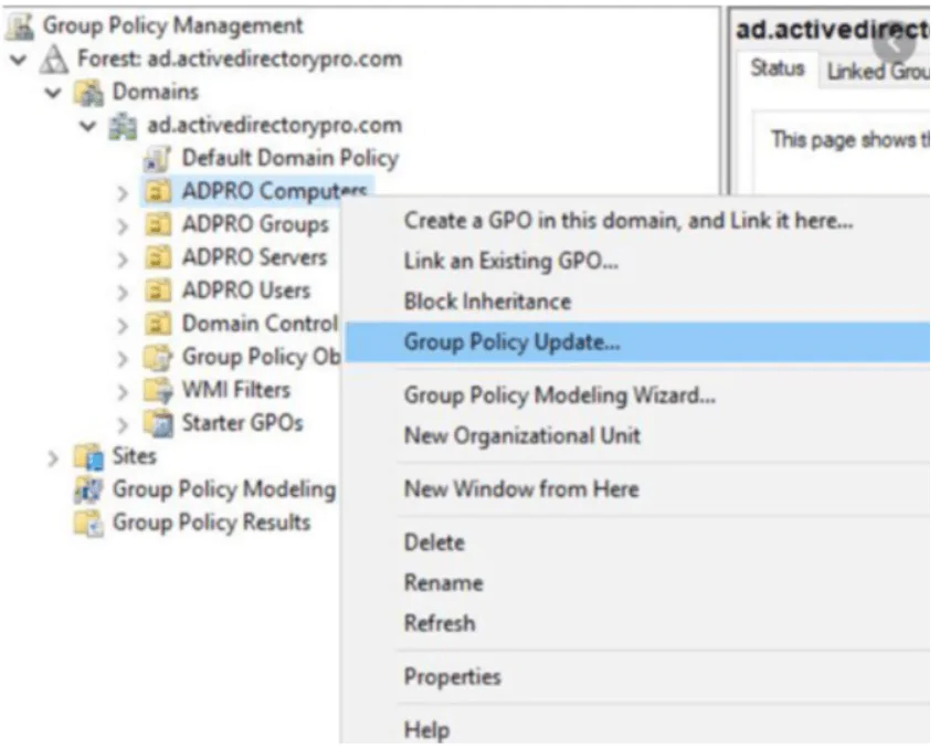 Group Policy Update
