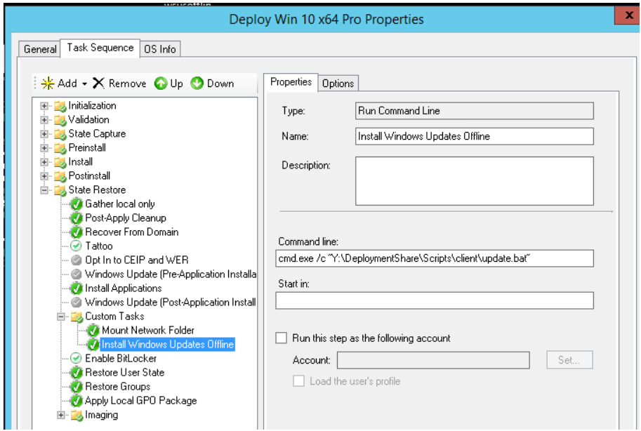 Install Windows Updates Offline task