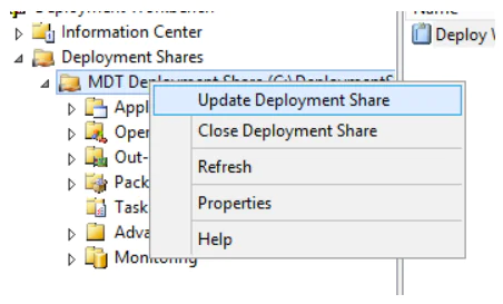 Update Deployment Share