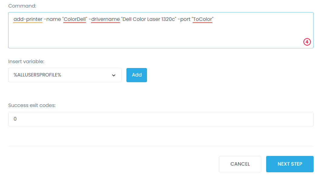 add printer command - kb