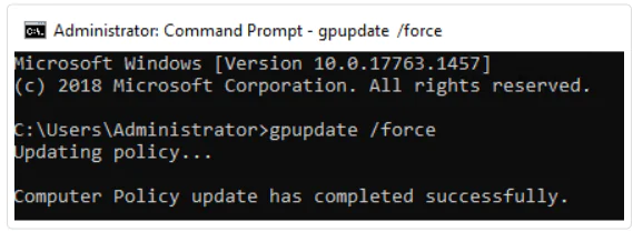 Updating Group Policy