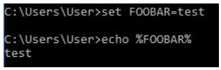Step 2 to Change Environment Variables is to use command set