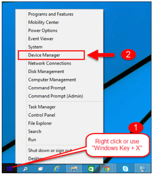 start Device Manager start Device Manager