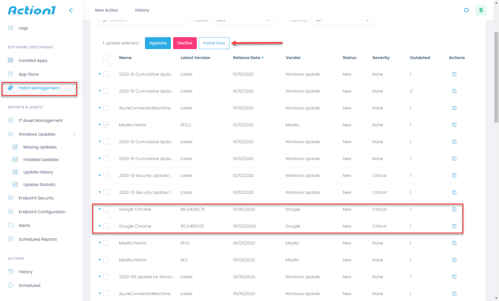 automated patching software action1 