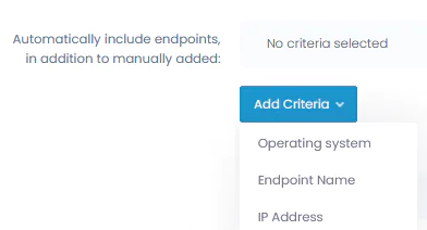 Adding a criteria