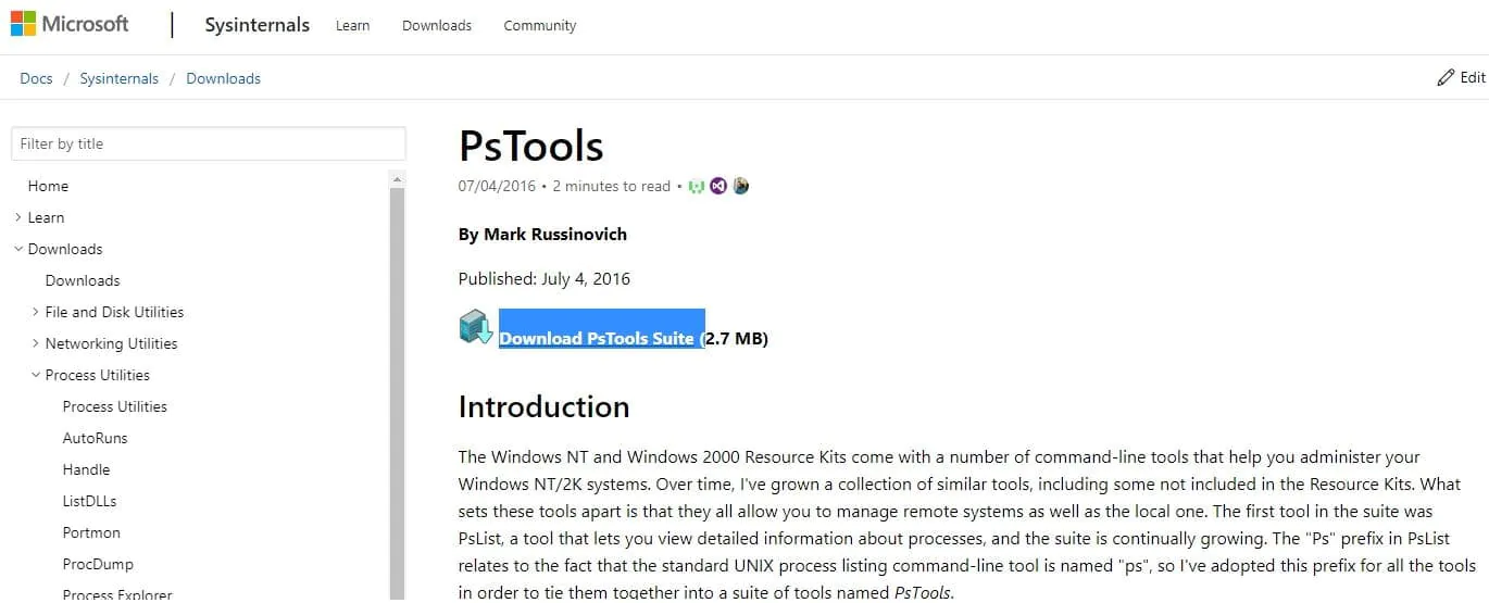 Download PsTools