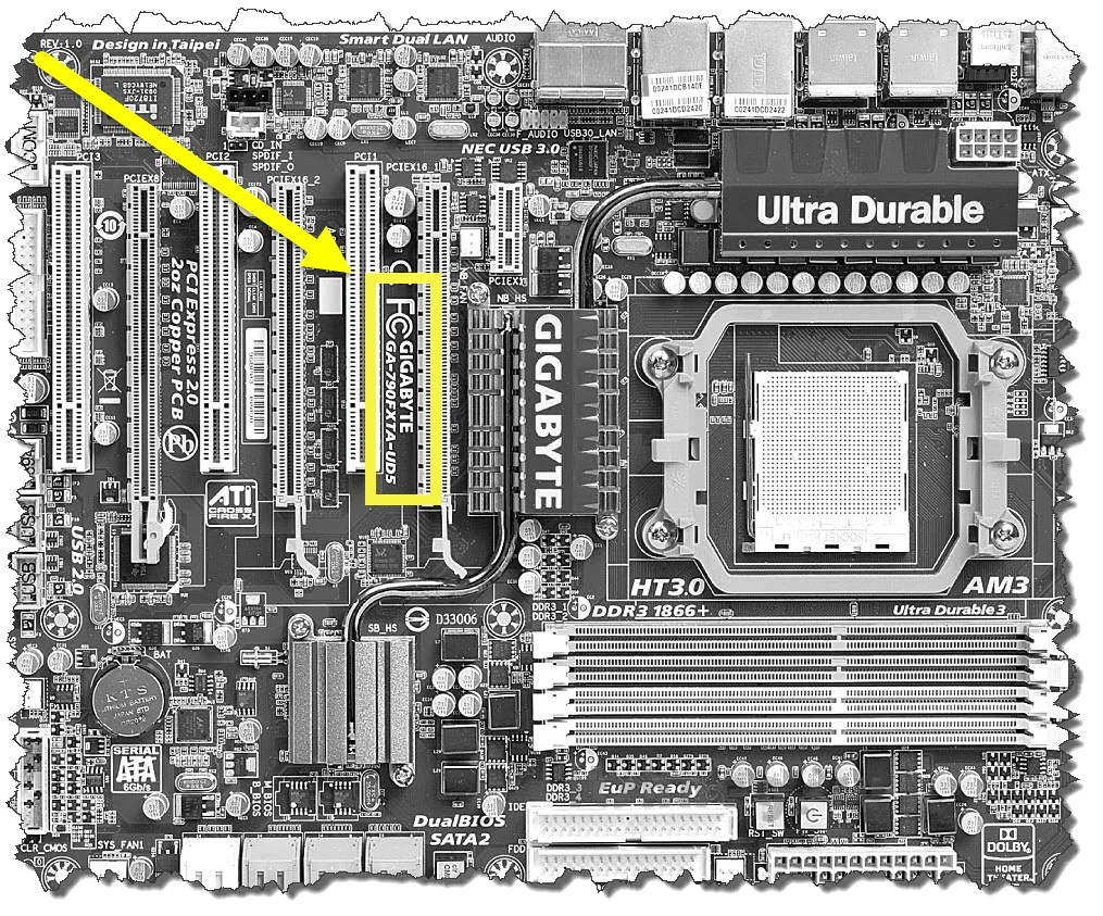 How to find out what motherboard I have windows 10 visually