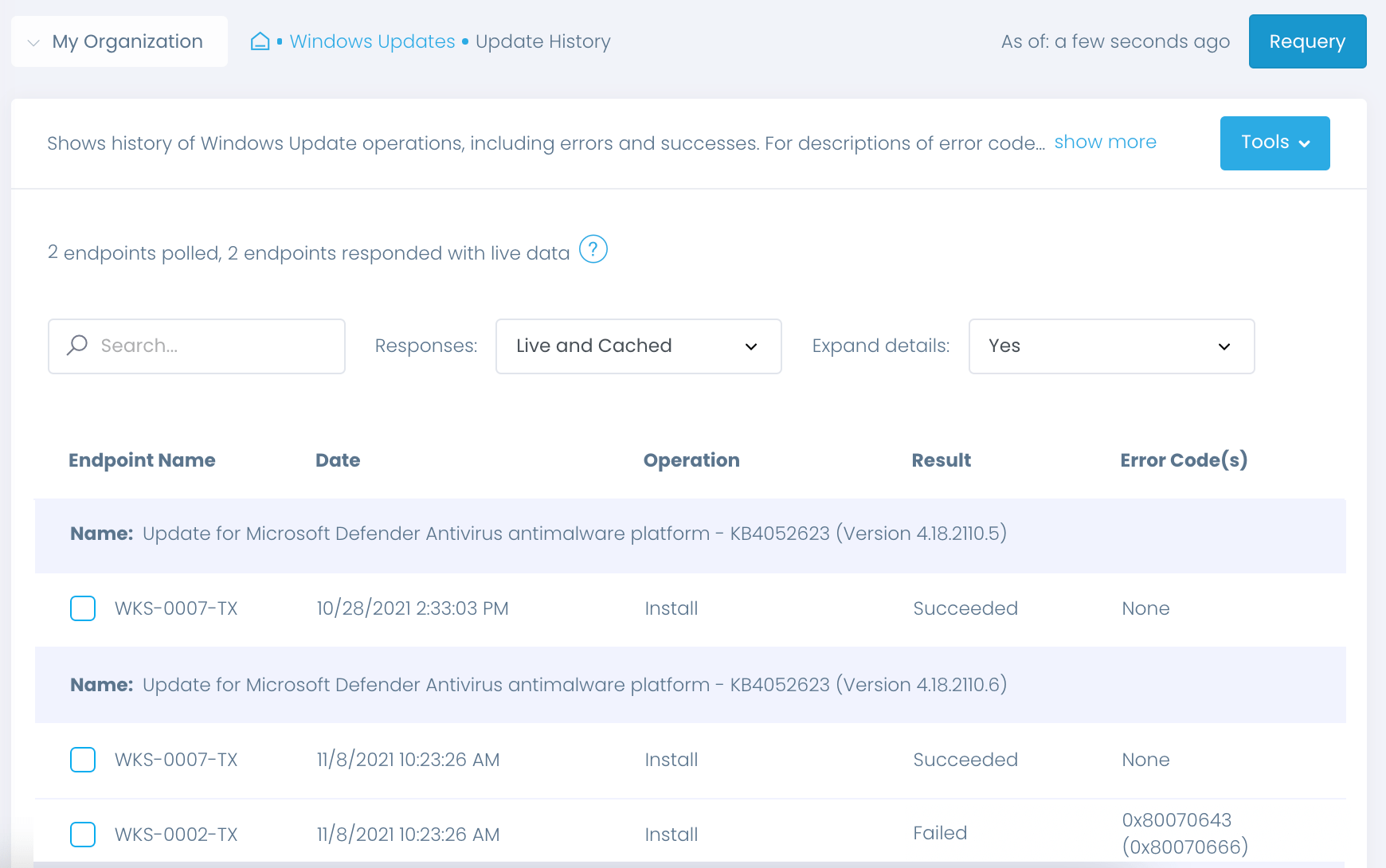 patch compliance report