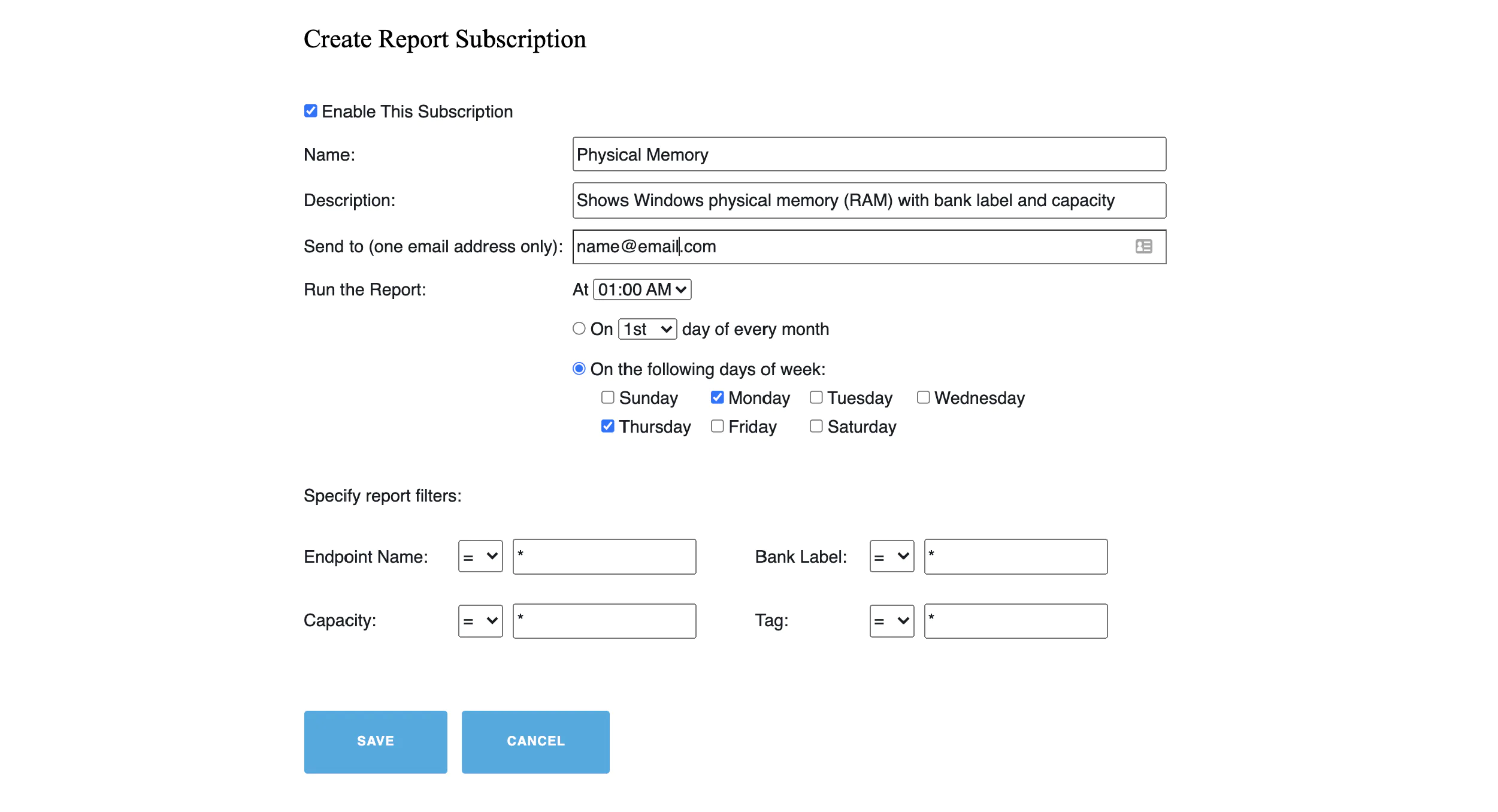 reports network asset management 