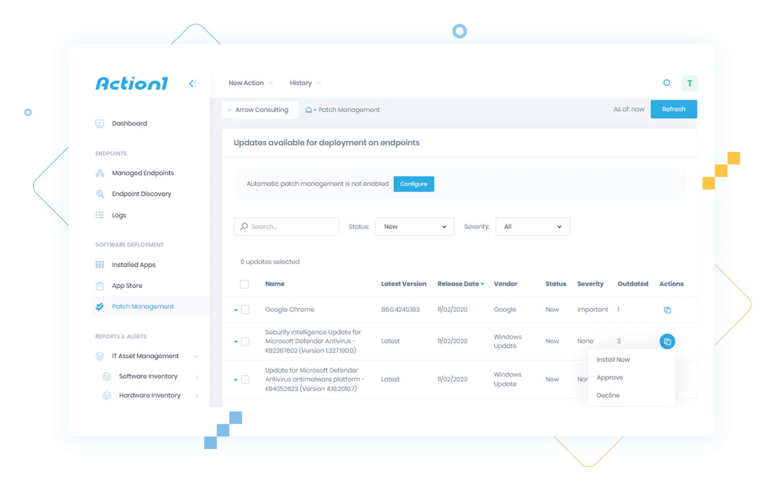 Mockup 2 software application deployment tools action1