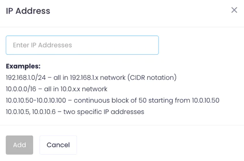 Adding endpoints to the group by their IP addresses