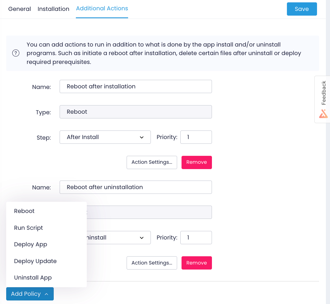 Adding a custom app - step 3