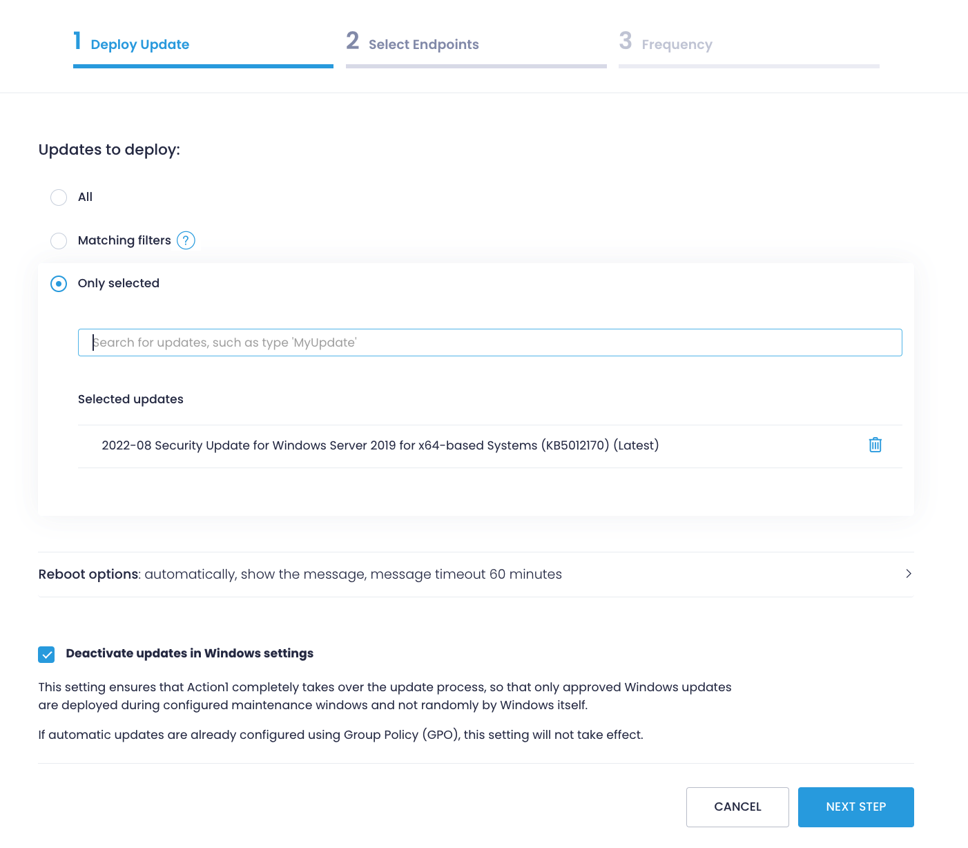 Deploying updates