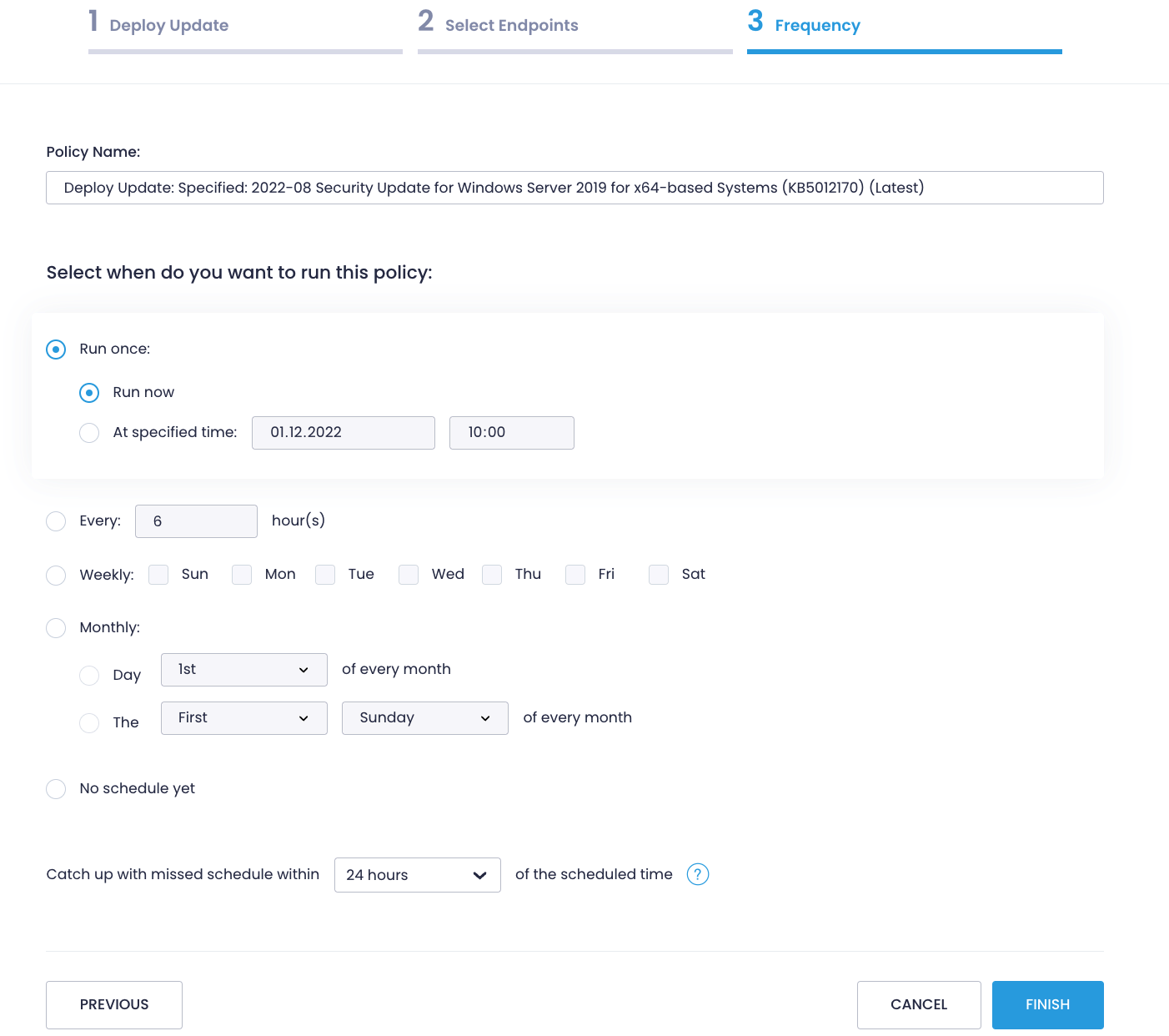 Deploying updates - step 3